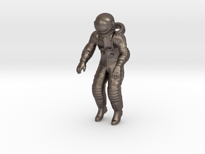 Floating Cosmonaut / Astronaut (40mm) in Polished Bronzed Silver Steel