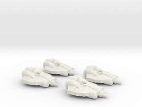 Alliance Fighter Wing in White Natural Versatile Plastic