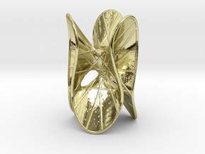 MiniSculptSilver Clebsch 27Lines  in 18k Gold Plated Brass