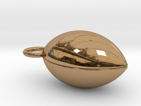 American Football in Polished Brass