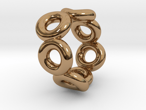 Bague Anos S9 in Polished Brass