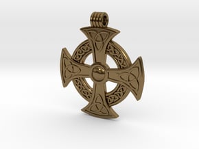 Celtic Pendant in Polished Bronze