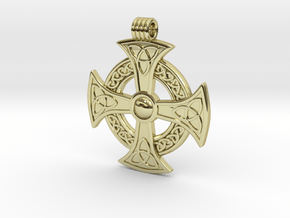 Celtic Pendant in 18k Gold Plated Brass