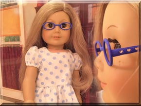 Glasses for 18 Inch Doll in Blue Processed Versatile Plastic