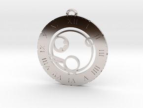 Paul - Pendant in Rhodium Plated Brass