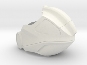 Aidan's Helmet_ Part 1 of 3 in White Natural Versatile Plastic