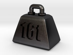 16t weight (Pendant-top) in Polished and Bronzed Black Steel