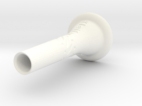 Cornet Mouthpiece in White Processed Versatile Plastic