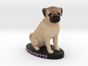 Custom Dog Figurine - Bernadette in Full Color Sandstone