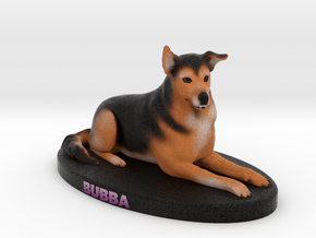 Custom Dog Figurine - Bubba in Full Color Sandstone
