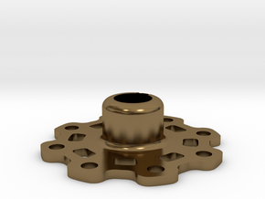Lightweight Wheel Hub (17 mm) in Polished Bronze