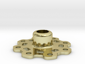 Lightweight Wheel Hub (17 mm) in 18k Gold Plated Brass
