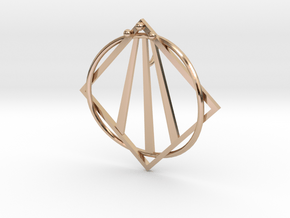 Awen Bard Pendant in 14k Rose Gold Plated Brass