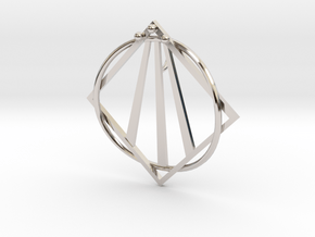 Awen Bard Pendant in Platinum