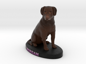 Custom Dog Figurine - Morgan in Full Color Sandstone