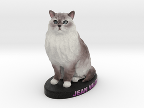 Custom Cat Figurine - Jean in Full Color Sandstone