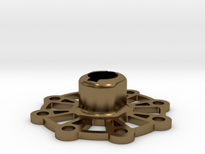 Ultra Lightweight Wheel Hub (17 mm) in Polished Bronze