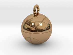 Basketball in Polished Brass