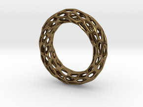 Trous Ring S 9.5 in Polished Bronze