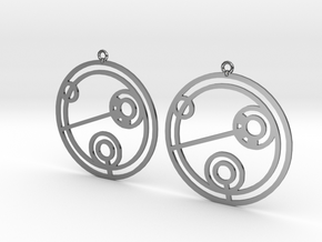 Julie - Earrings - Series 1 in Fine Detail Polished Silver