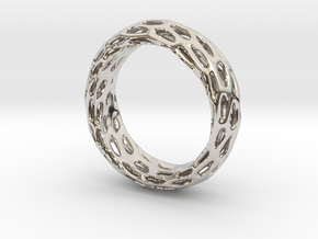 Trous Ring S10 in Rhodium Plated Brass