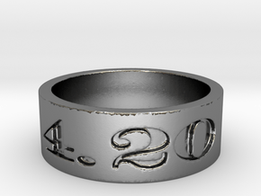 4.20 ring Ring Size 10 in Polished Silver