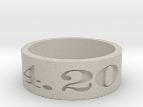 4.20 ring Ring Size 10 in Natural Sandstone