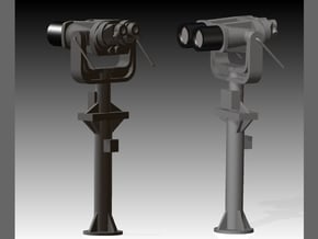 2 x Binoculars 1/27 in Tan Fine Detail Plastic