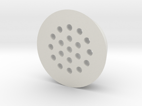 Drain Cap - 3Dponics Drip Hydroponics in White Natural Versatile Plastic