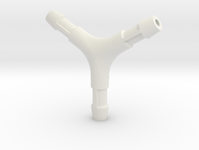 Y-Splitter (Version 2) - 3Dponics  in White Natural Versatile Plastic