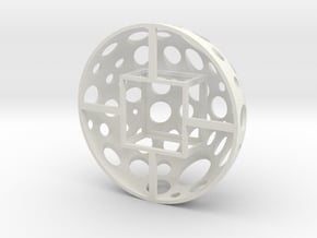 Grow Media Basket (Version 1) - 3Dponics in White Natural Versatile Plastic