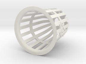 Planter (Round) - 3Dponics in White Natural Versatile Plastic
