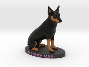 Custom Dog Figurine - Marley in Full Color Sandstone
