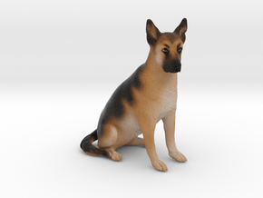Custom Dog Figurine - Zeke in Full Color Sandstone