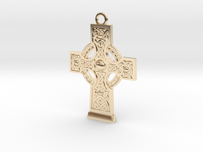 Celticcross Necklace Small in 14K Yellow Gold