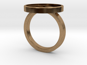 Watch Ring in Natural Brass