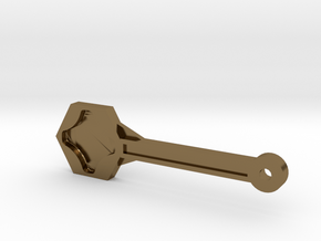 Gopro Screw Knob Wrench W/ KeyChain Loop in Polished Bronze
