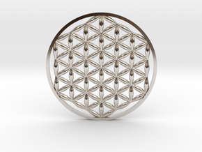 Flower Of Life (no bale)  in Platinum