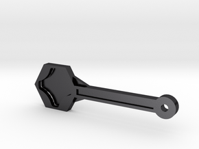 Gopro Screw Knob Wrench W/ KeyChain Loop in Polished and Bronzed Black Steel