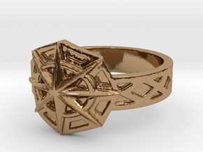 Star of the Arcane Order Ring Size 10 in Polished Brass