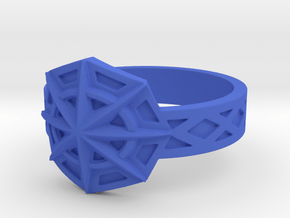 Star of the Arcane Order Ring Size 10 in Blue Processed Versatile Plastic