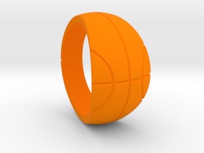 Size 9 Basketball Ring  in Orange Processed Versatile Plastic