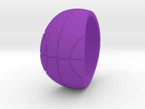 Size 10 Basketball Ring  in Purple Processed Versatile Plastic