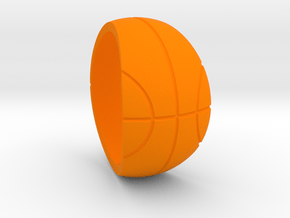 Size 11 Basketball Ring  in Orange Processed Versatile Plastic