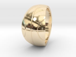 Size 12 Basketball Ring  in 14K Yellow Gold