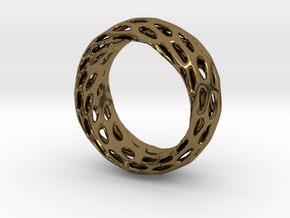 Trous Ring Size 4 in Polished Bronze