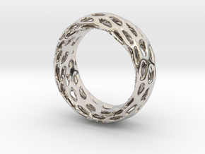 Trous Ring Size 6 in Platinum