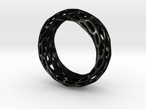 Trous Ring Size 5.5 in Matte Black Steel