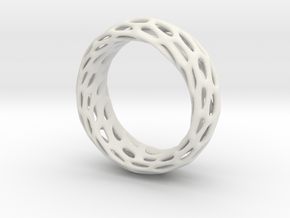 Trous Ring Size 6.5 in White Natural Versatile Plastic