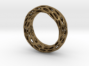 Trous Ring Size 7.5 in Polished Bronze